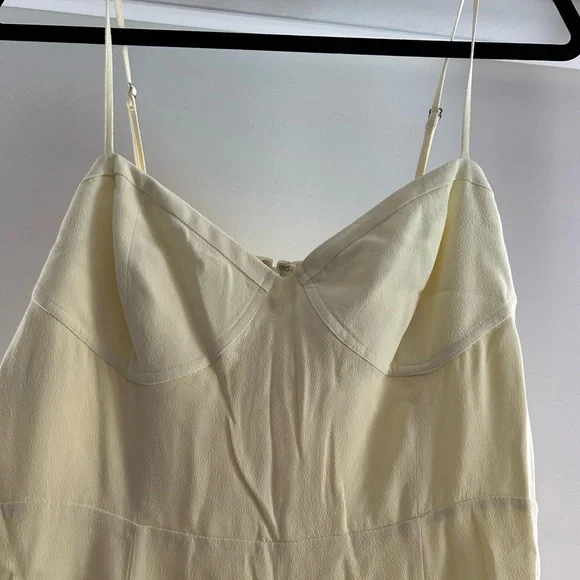 NWT Butter Yellow Aritzia Viola Midi Dress - Picture 3 of 6